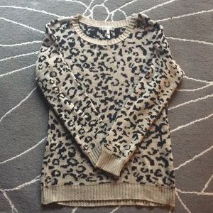 Oversized Kirra Cheetah Print Sweater